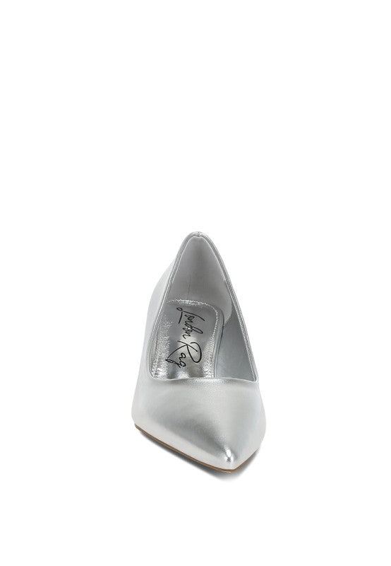 Tagetes Metallic Fantasy Heel Pumps - Tigbul's Variety Fashion Shop