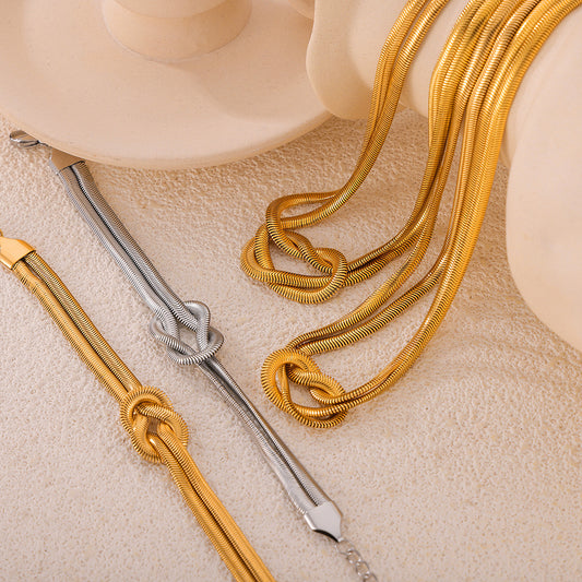 Titanium Steel Knot Bracelet - Tigbuls Variety Fashion