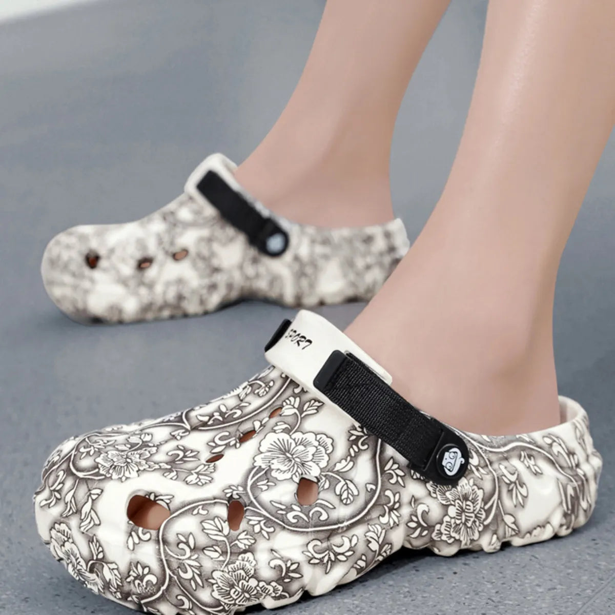 Men's Floral Pattern Comfort Sandals - Tigbul's Variety Fashion Shop