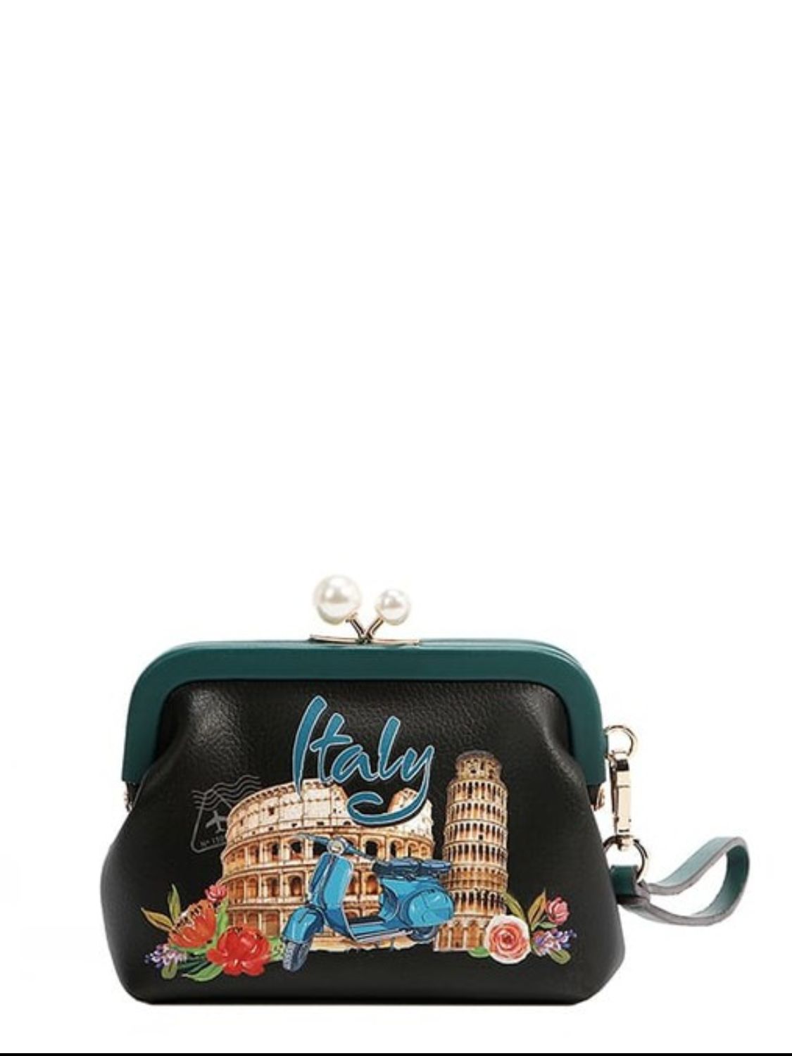 Nicole Lee USA Chelsea Pearl Kiss-Lock Coin Purse - Tigbul's Variety Fashion Shop