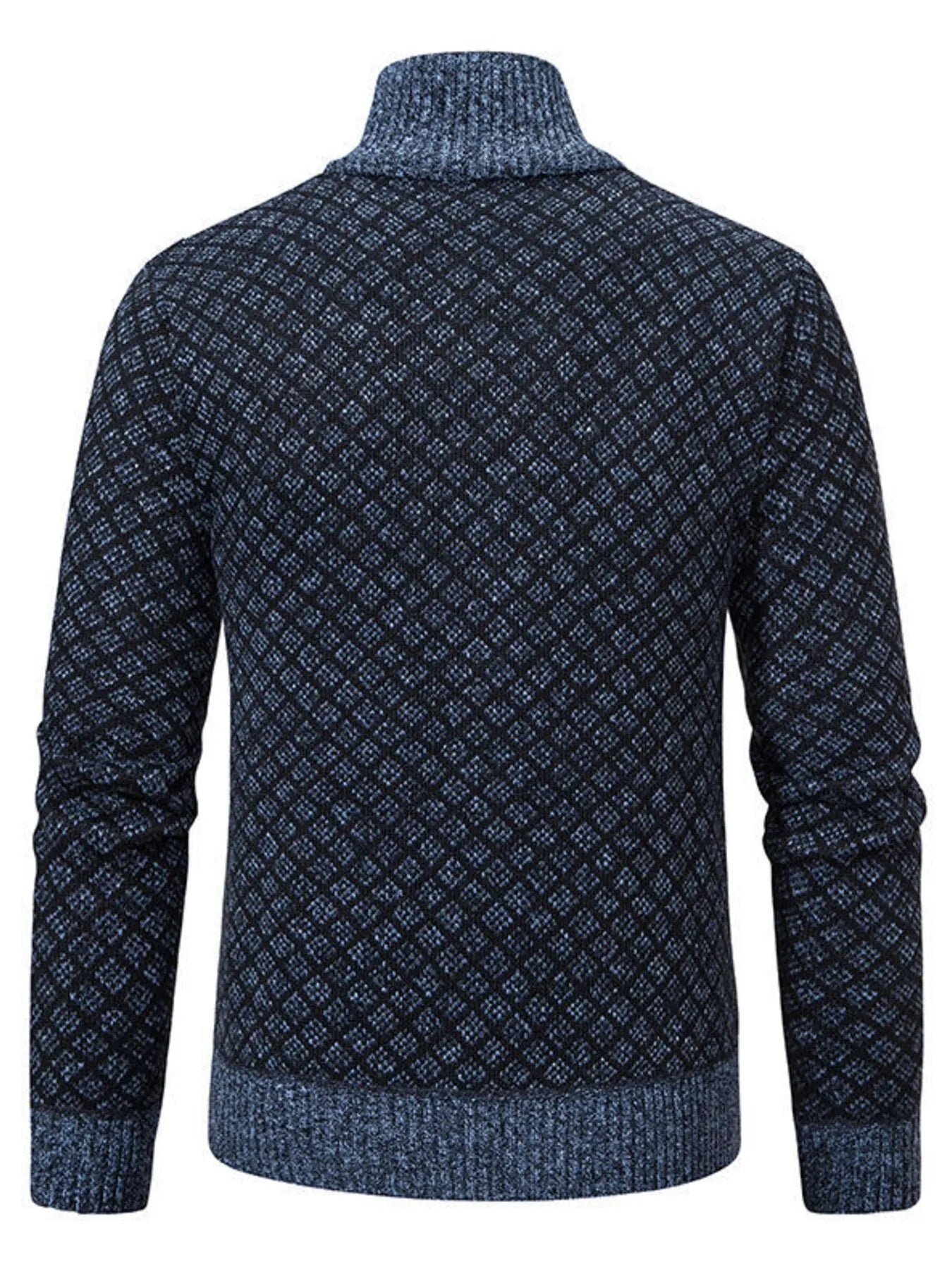 Men's Plus Size Zip-Up Knit Cardigan - Tigbul's Variety Fashion Shop