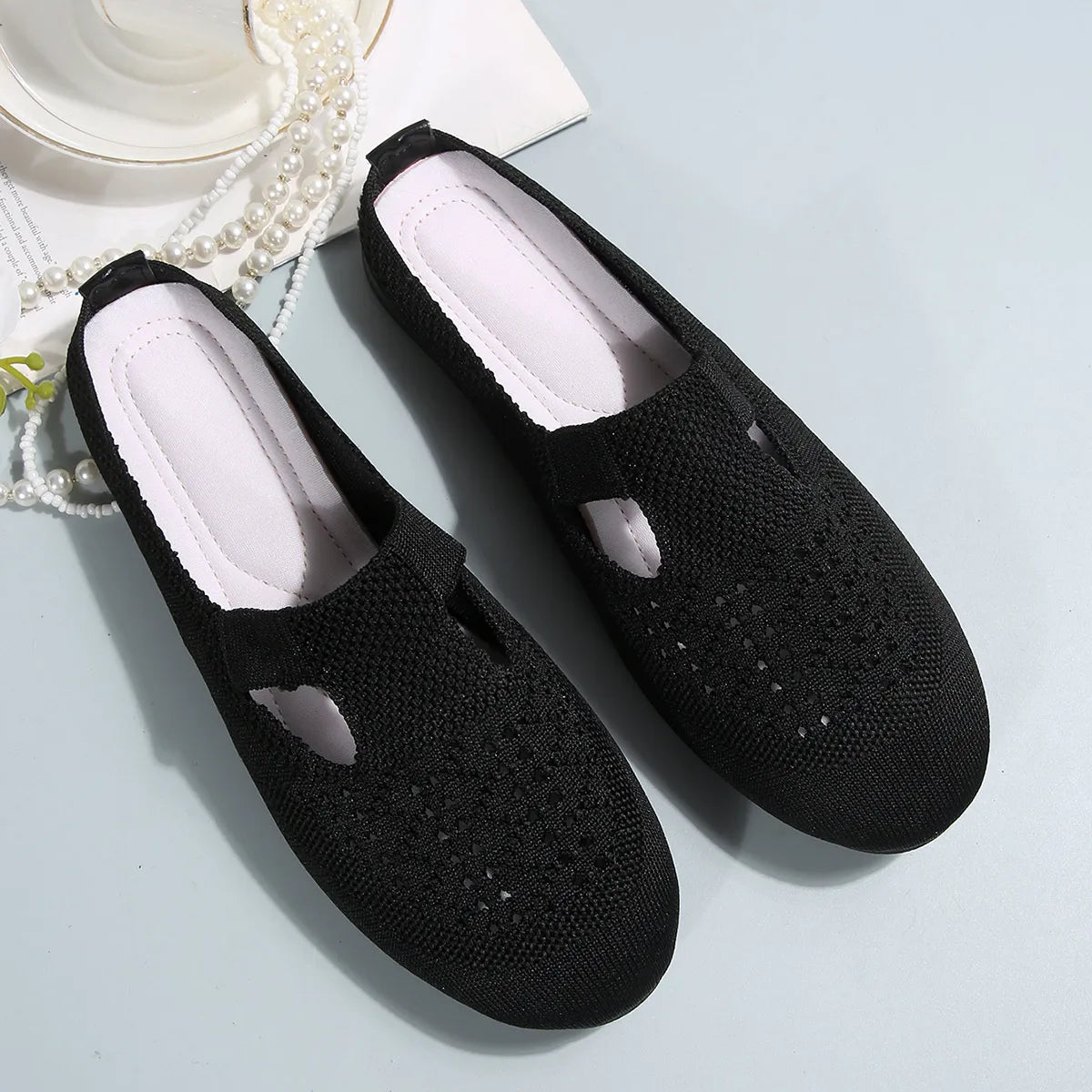 Round Toe Flat Slip-Ons - Tigbul's Variety Fashion Shop