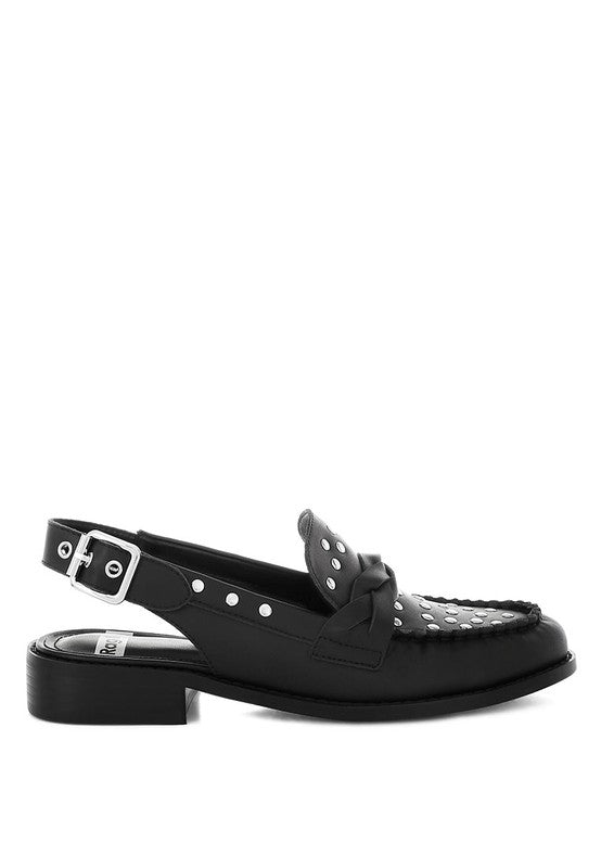 Remykin Braided Penny Strap Loafers - Tigbul's Variety Fashion Shop