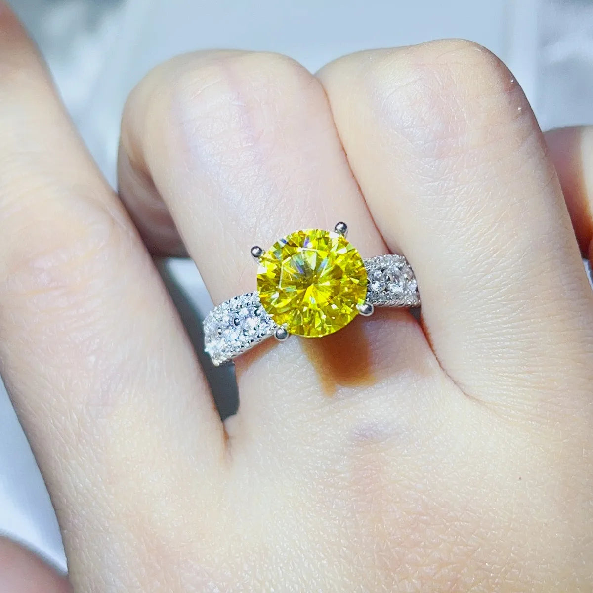 3 Carat Moissanite 925 Sterling Silver Ring - Tigbul's Variety Fashion Shop