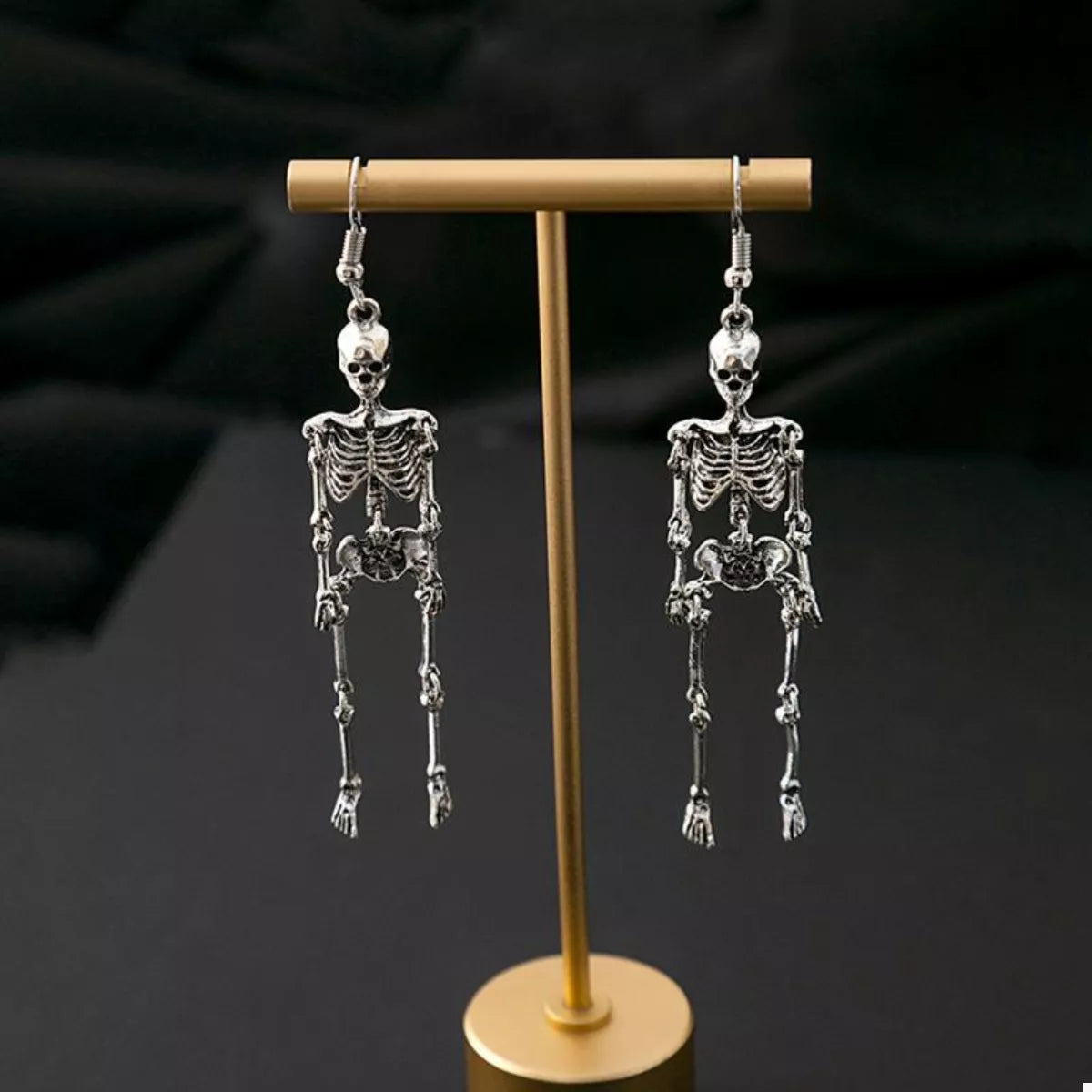 Halloween Skeleton Dangle Earrings - Tigbul's Variety Fashion Shop