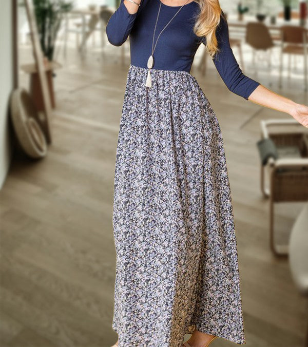 Ditsy Floral Maxi Dress - Tigbul's Variety Fashion Shop