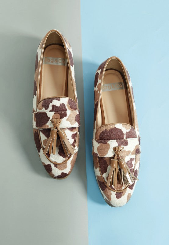 Moraug Faux Suede Tassels Loafers - Tigbul's Variety Fashion Shop