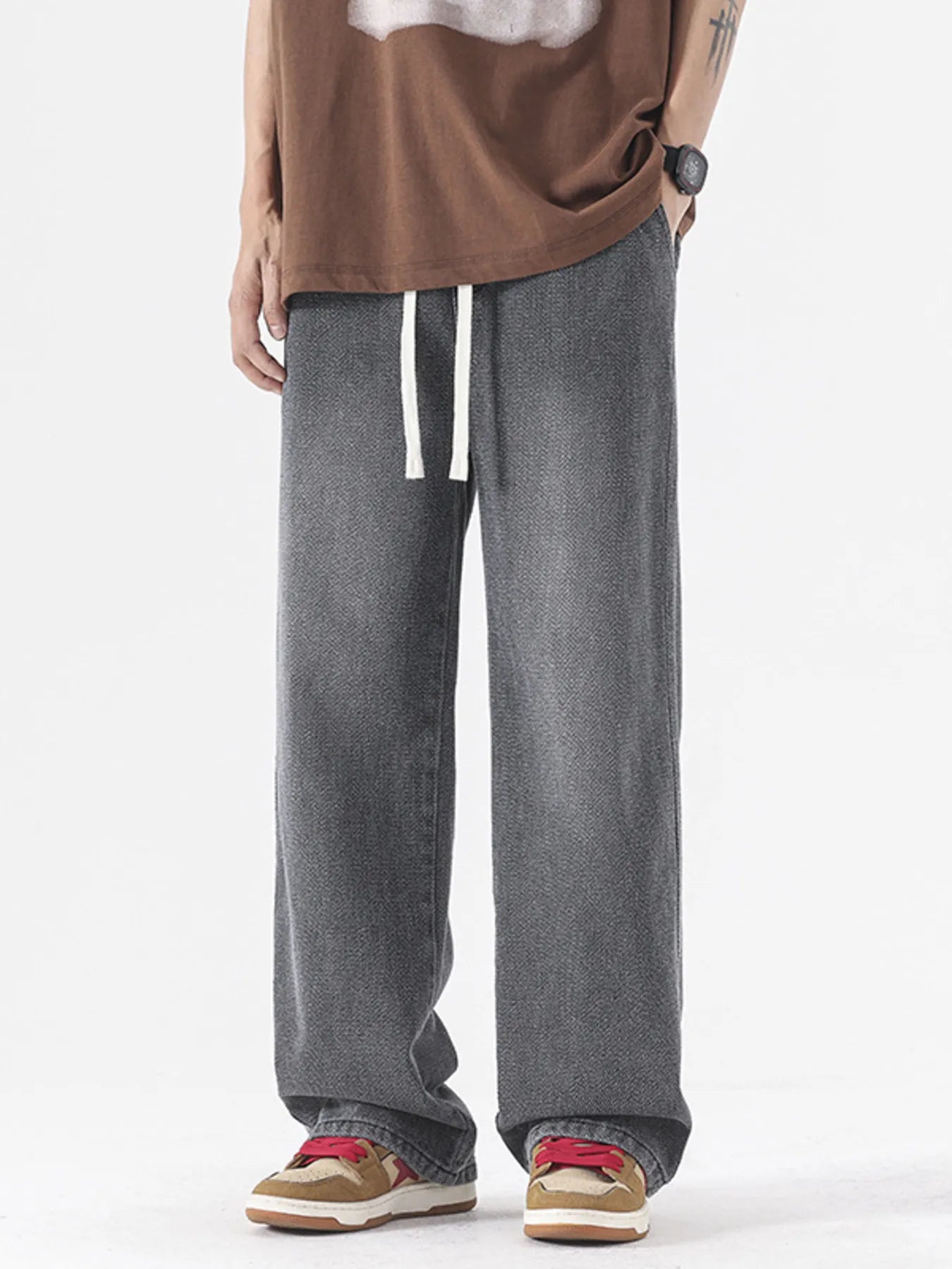 Men's Full Size Wide Leg Jeans Plus Size - Tigbul's Variety Fashion Shop