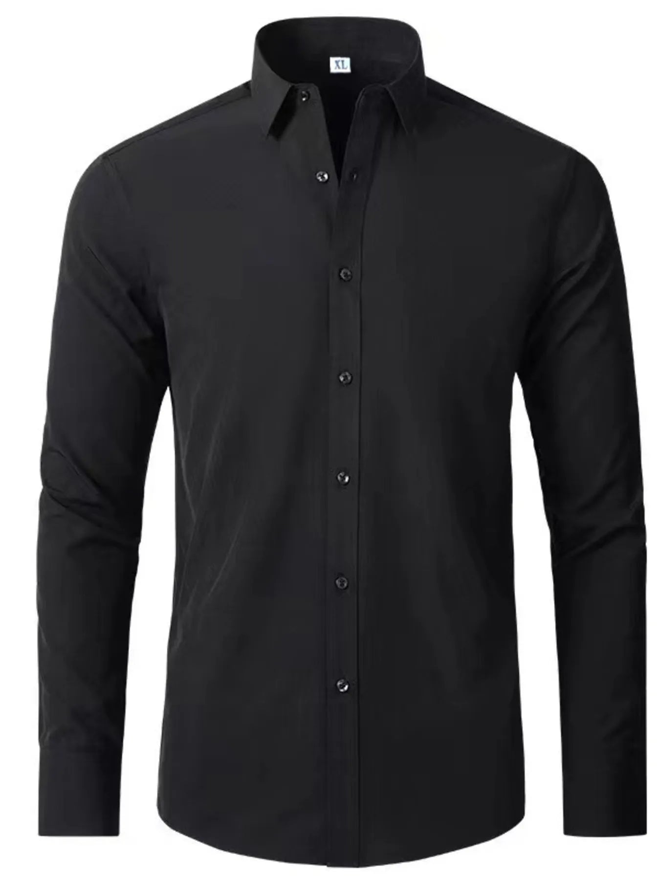 Men's Plus Size Button Up Long Sleeve Shirt - Tigbul's Variety Fashion Shop