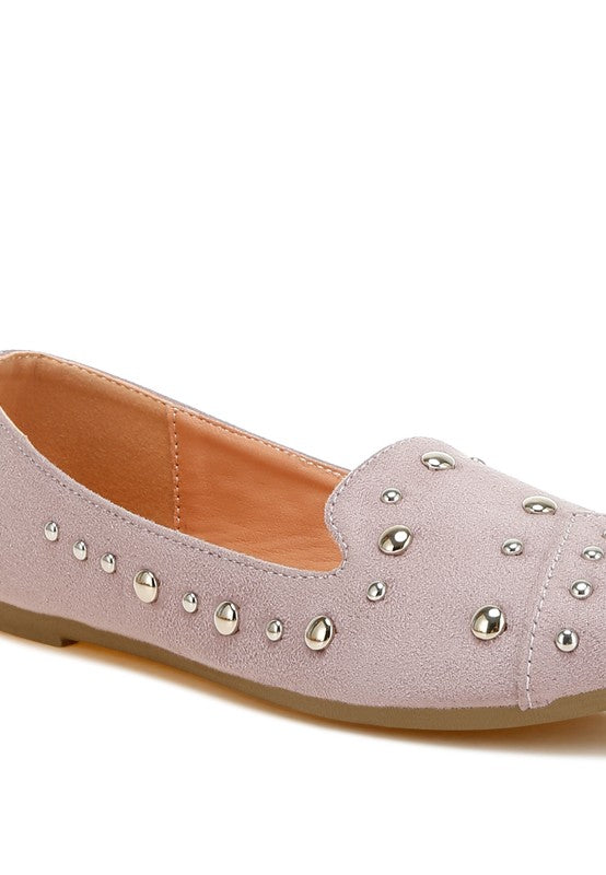 Olesia Stud Emebllished Ballet Flats - Tigbul's Variety Fashion Shop