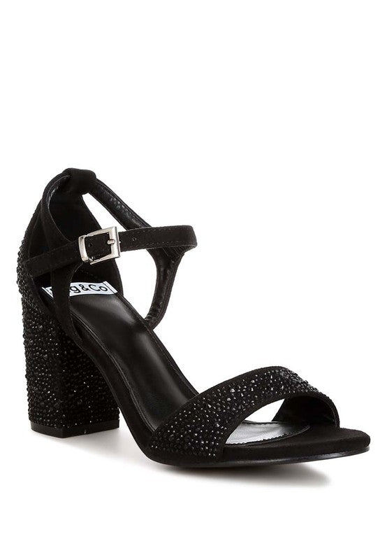 Navoli Rhinestones Embellished Sandals - Tigbul's Variety Fashion Shop