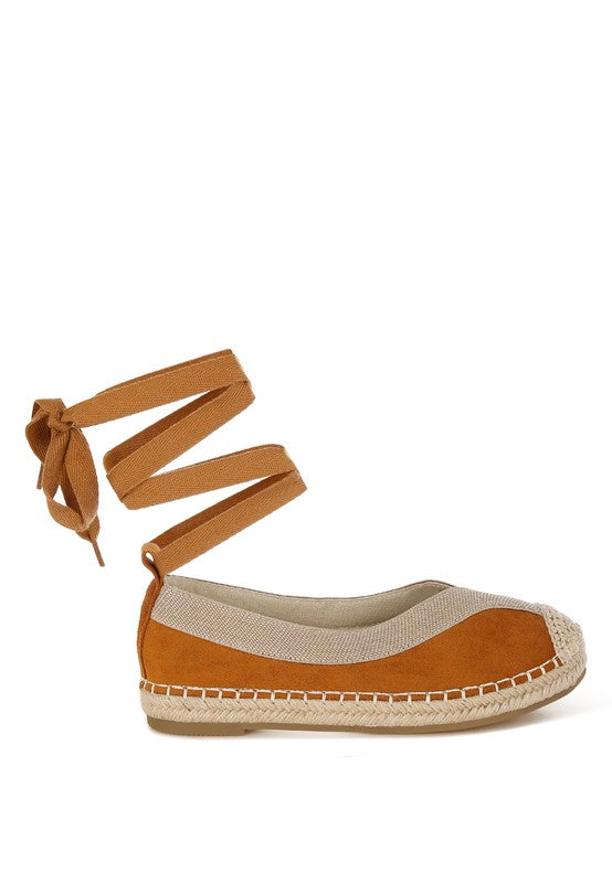 Yalva Microfiber Detachable Lace Espadrilles - Tigbul's Variety Fashion Shop