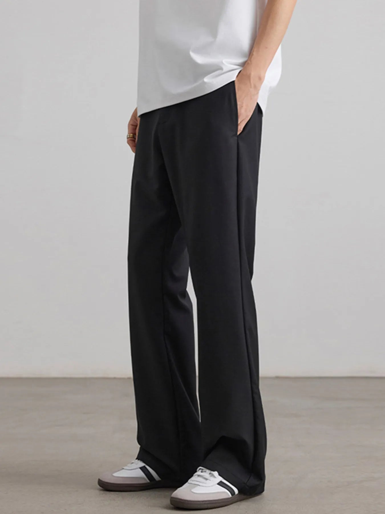 Men's Wide Leg Casual Pants - Tigbul's Variety Fashion Shop