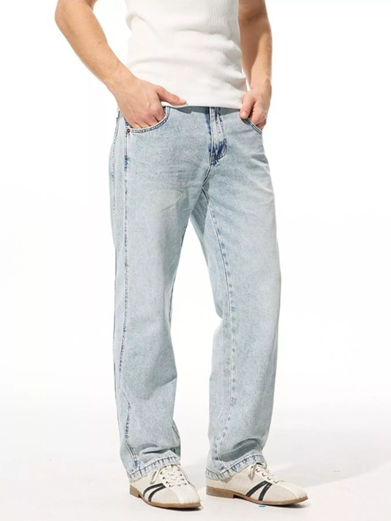 Men's Wide Leg Jeans - Tigbul's Variety Fashion Shop