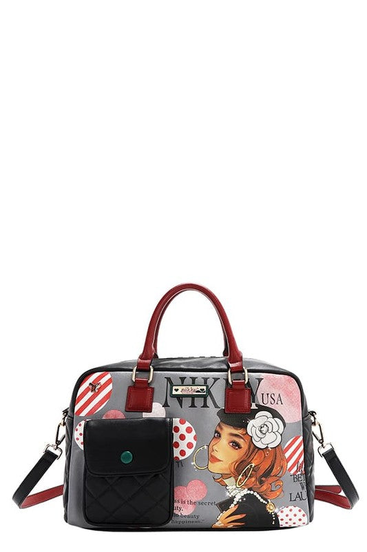Nicole Lee USA Eco-Leather Boston Bag - Tigbul's Variety Fashion Shop