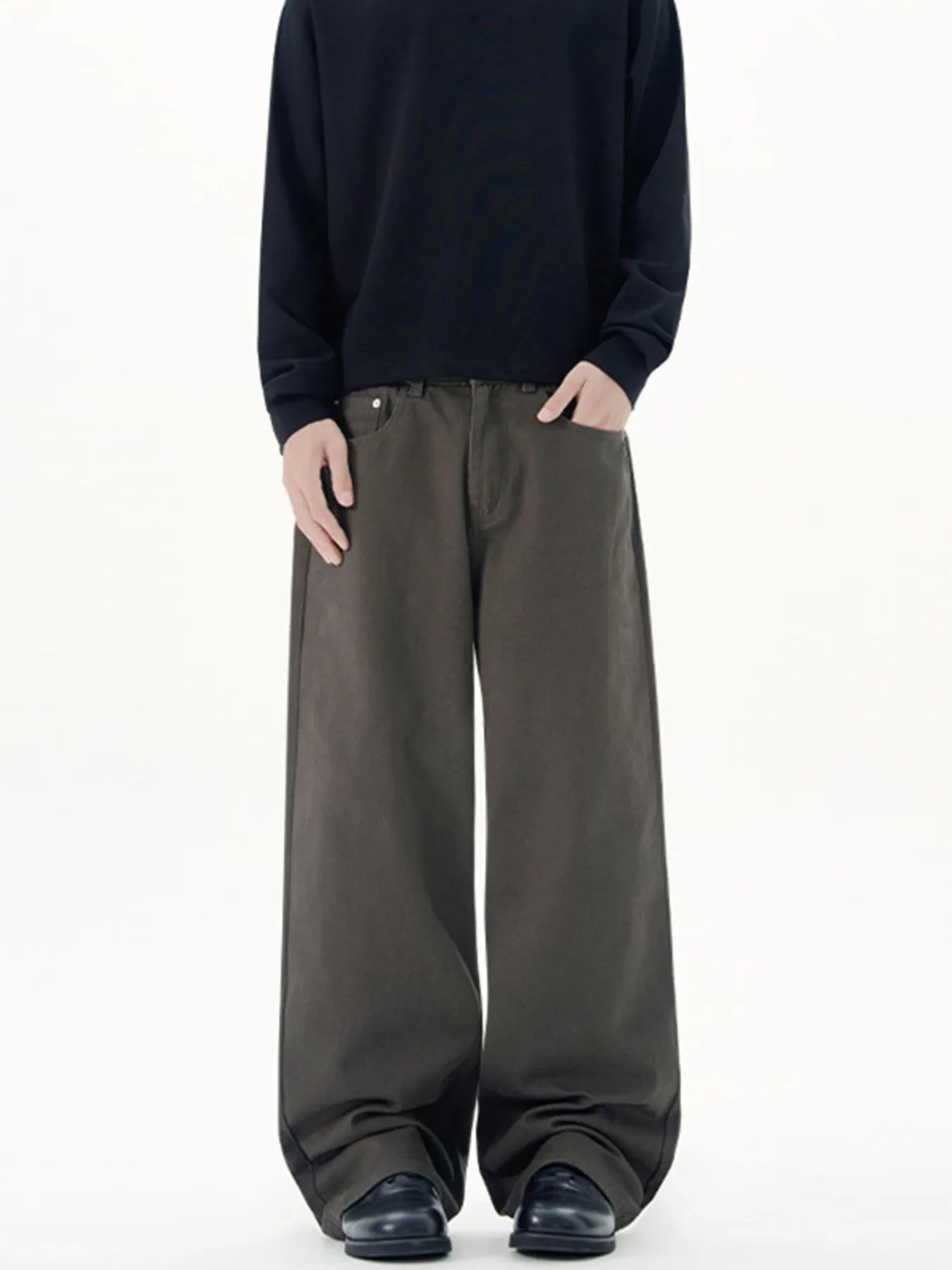 Men's Full Size Wide-Leg Pants Plus Size - Tigbul's Variety Fashion Shop