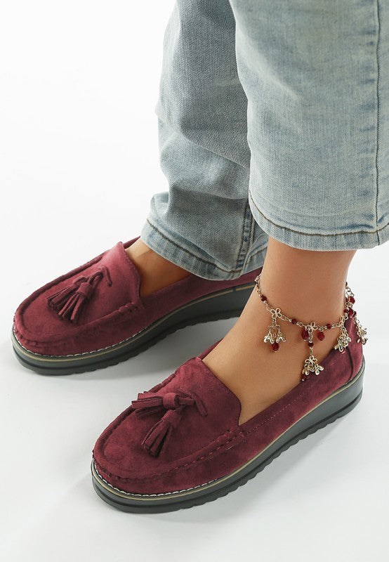 Daiki Platform Lug Sole Tassel Loafers - Tigbul's Variety Fashion Shop
