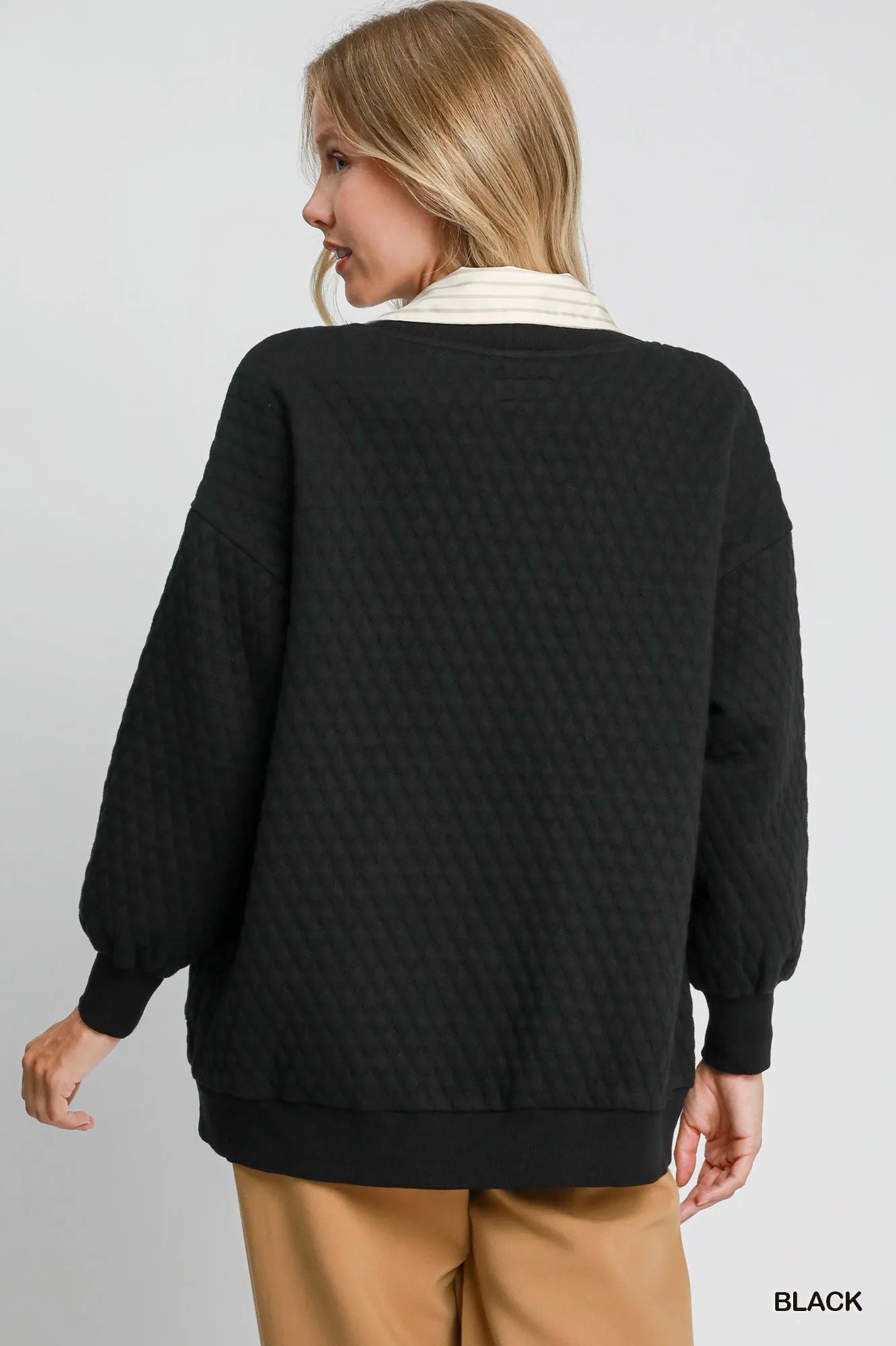 Umgee Button-Up Jacquard Cardigan - Tigbul's Variety Fashion Shop