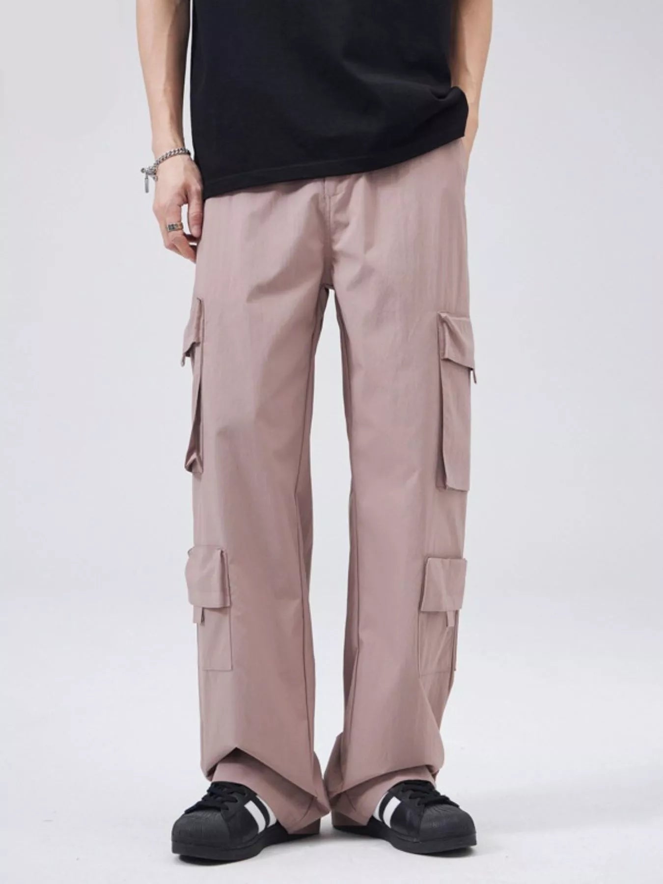 Men's Full Size Wide Leg Cargo Pants Plus Size - Tigbul's Variety Fashion Shop