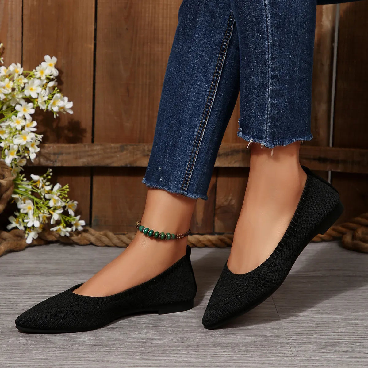 Point Toe Flats Slip-Ons - Tigbul's Variety Fashion Shop