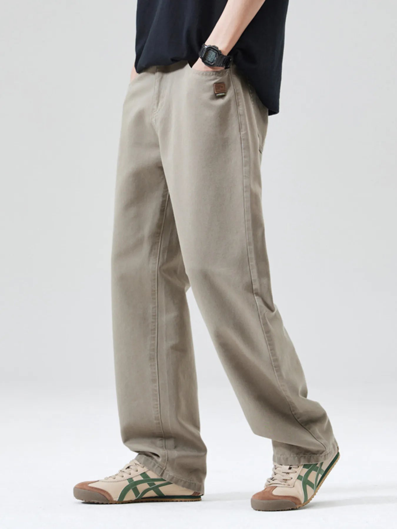 Men's Full Size Wide Leg Pants Plus Size - Tigbul's Variety Fashion Shop
