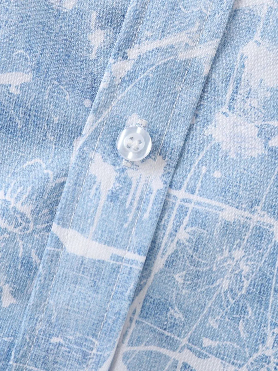 Men's Printed Short Sleeve Button Down Shirt - Tigbul's Variety Fashion Shop