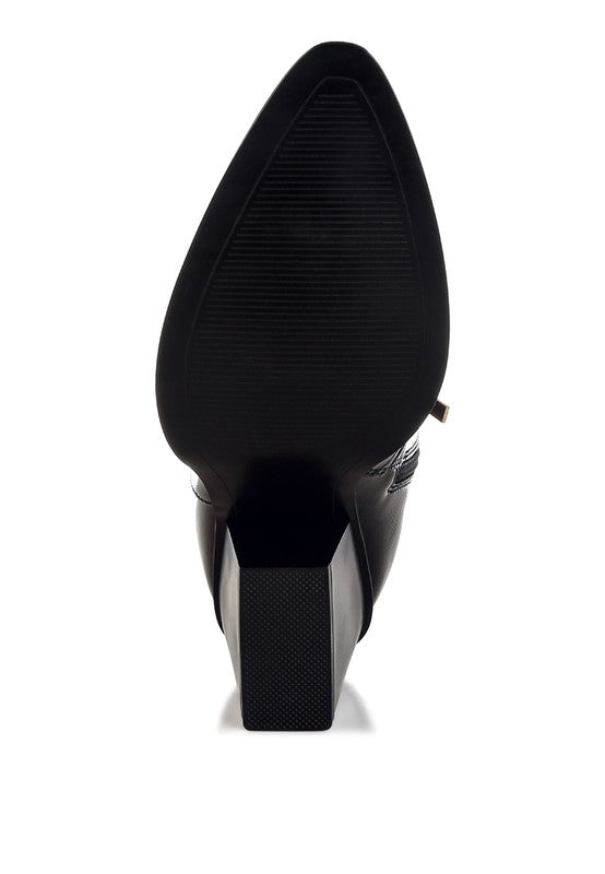Cornus Pointed Toe Ankle Boots - Tigbul's Variety Fashion Shop