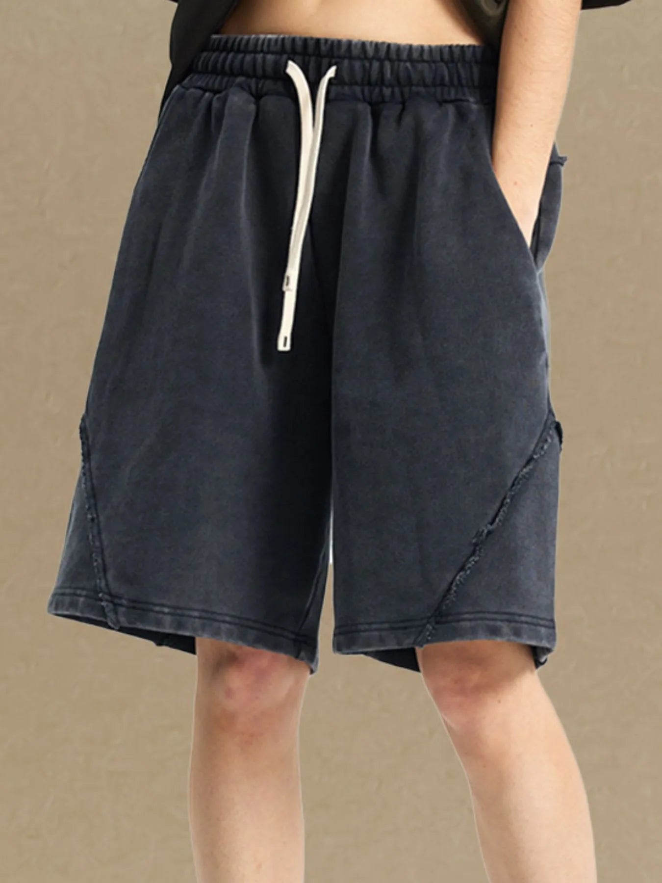Men's Casual Drawstring Washed Shorts - Tigbul's Variety Fashion Shop