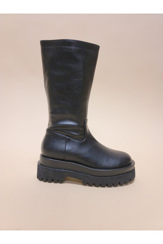 Under Knee Platform Casual Boots - Tigbul's Variety Fashion Shop
