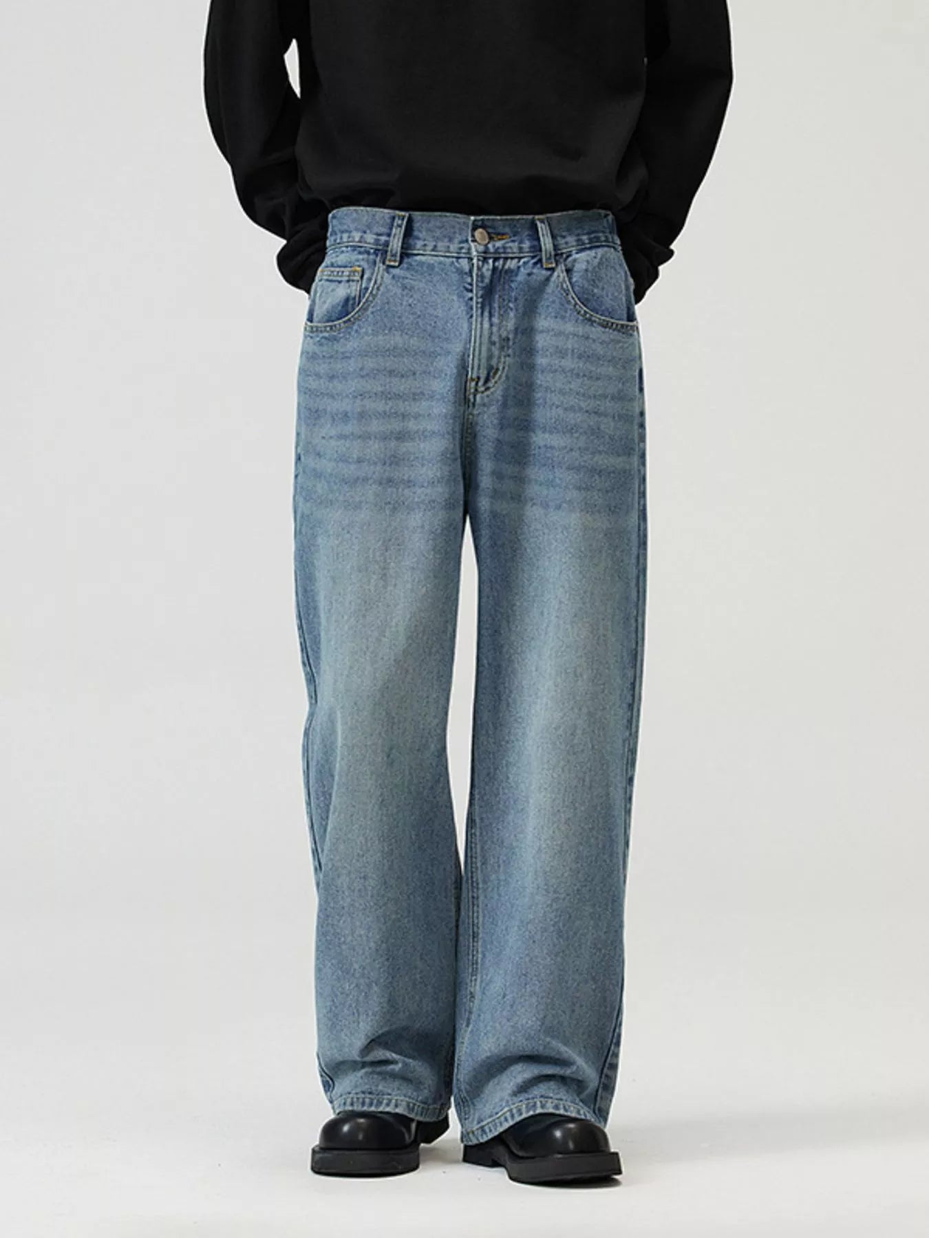 Men's Full Size Wide-Leg Jeans Plus Size - Tigbul's Variety Fashion Shop
