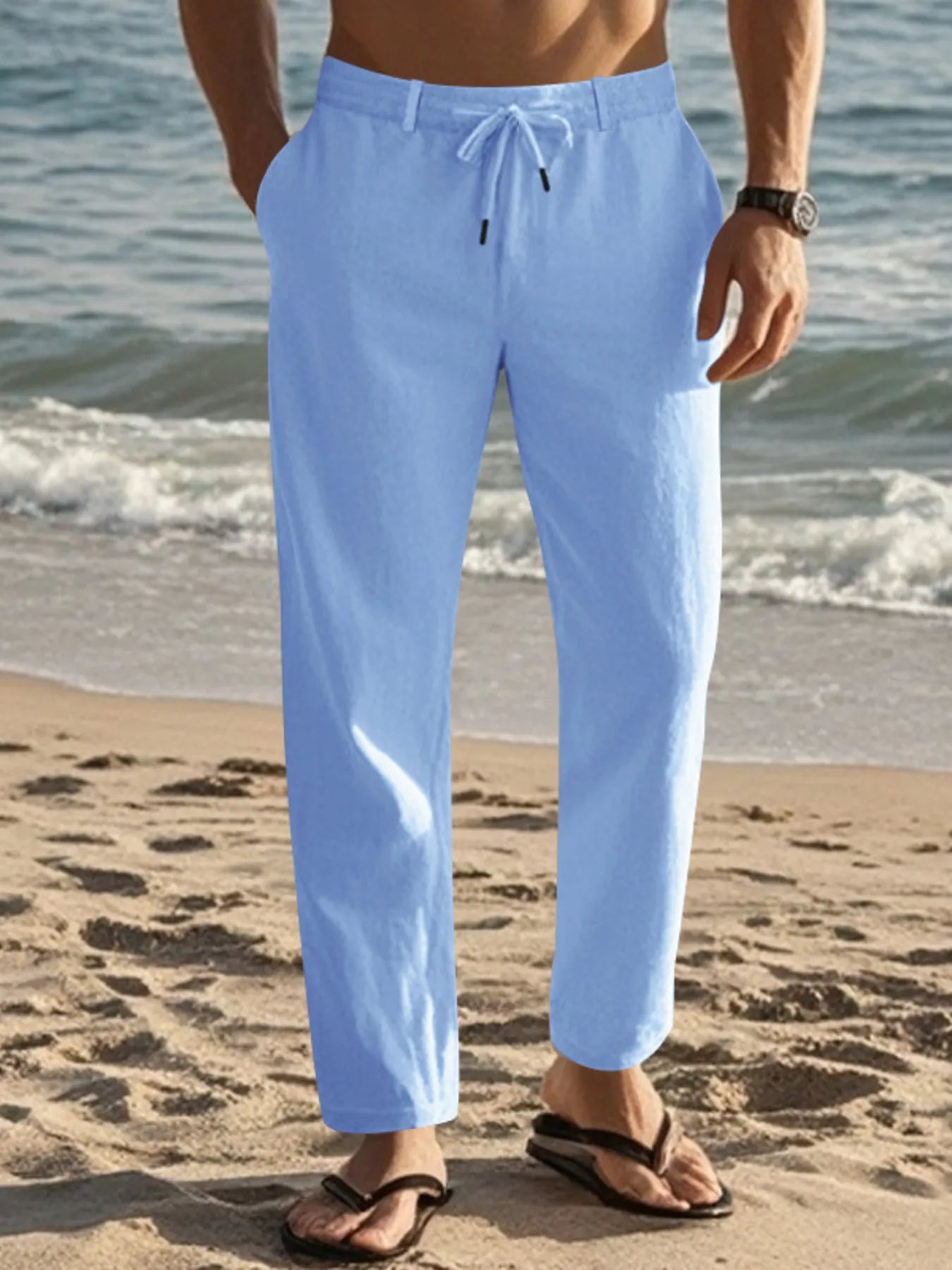 Men's Full Size Casual Drawstring Pants Plus Size - Tigbul's Variety Fashion Shop