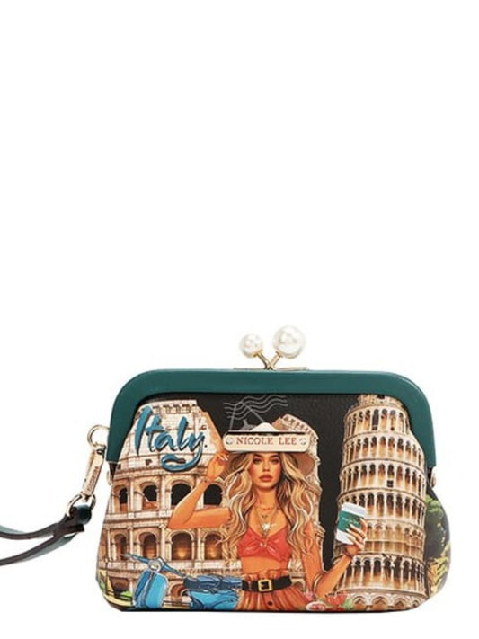 Nicole Lee USA Chelsea Pearl Kiss-Lock Coin Purse - Tigbul's Variety Fashion Shop