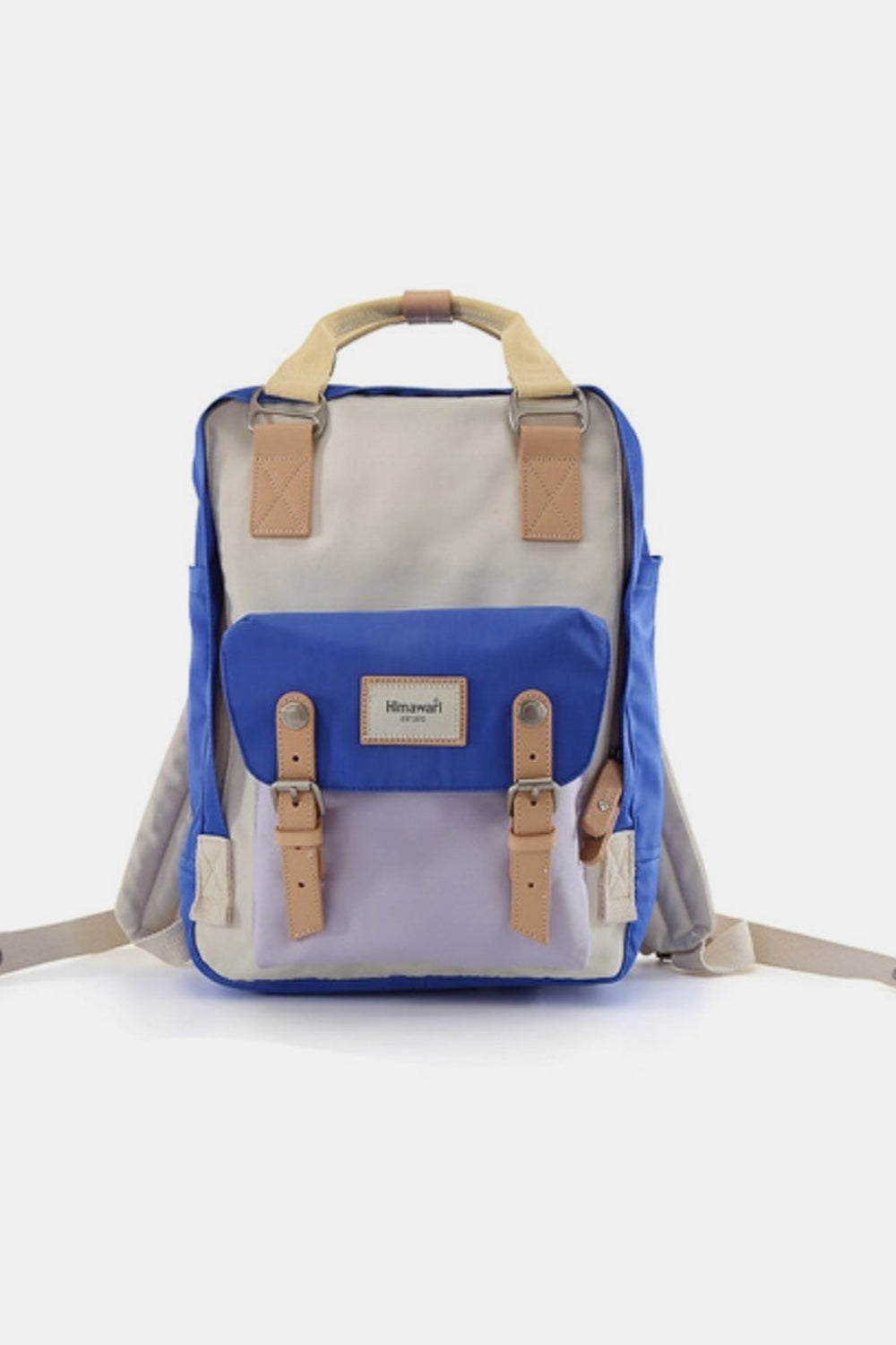 Himawari Contrast Waterproof Nylon Backpack Bag - Tigbul's Variety Fashion Shop