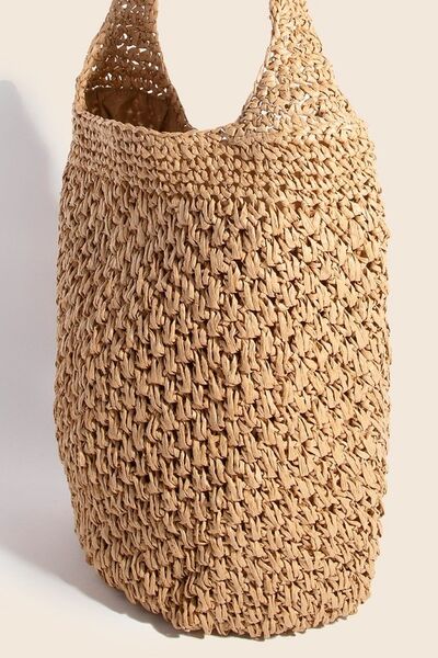 Intricate Braided Hobo Shoulder Bag - Tigbul's Variety Fashion Shop