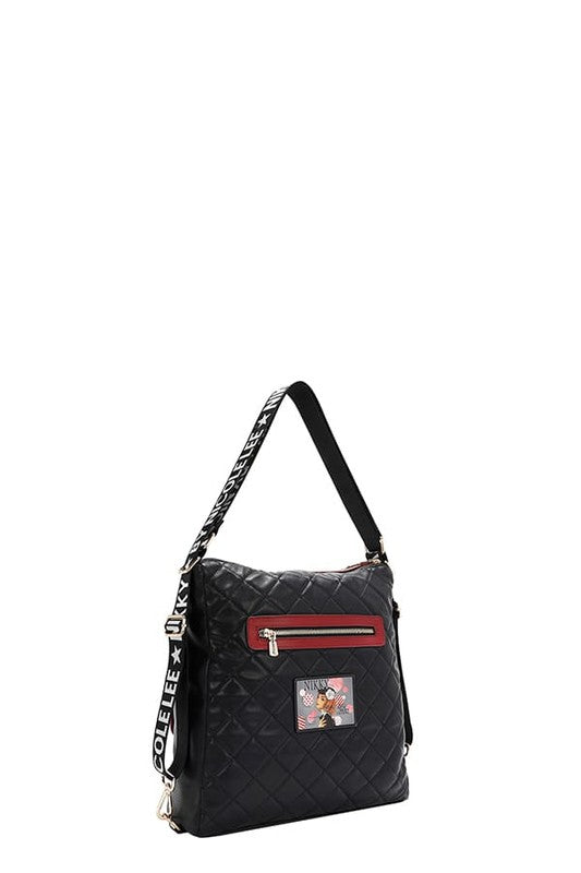 Nicole Lee USA Convertible Adjustable Strap Backpack Bag - Tigbul's Variety Fashion Shop
