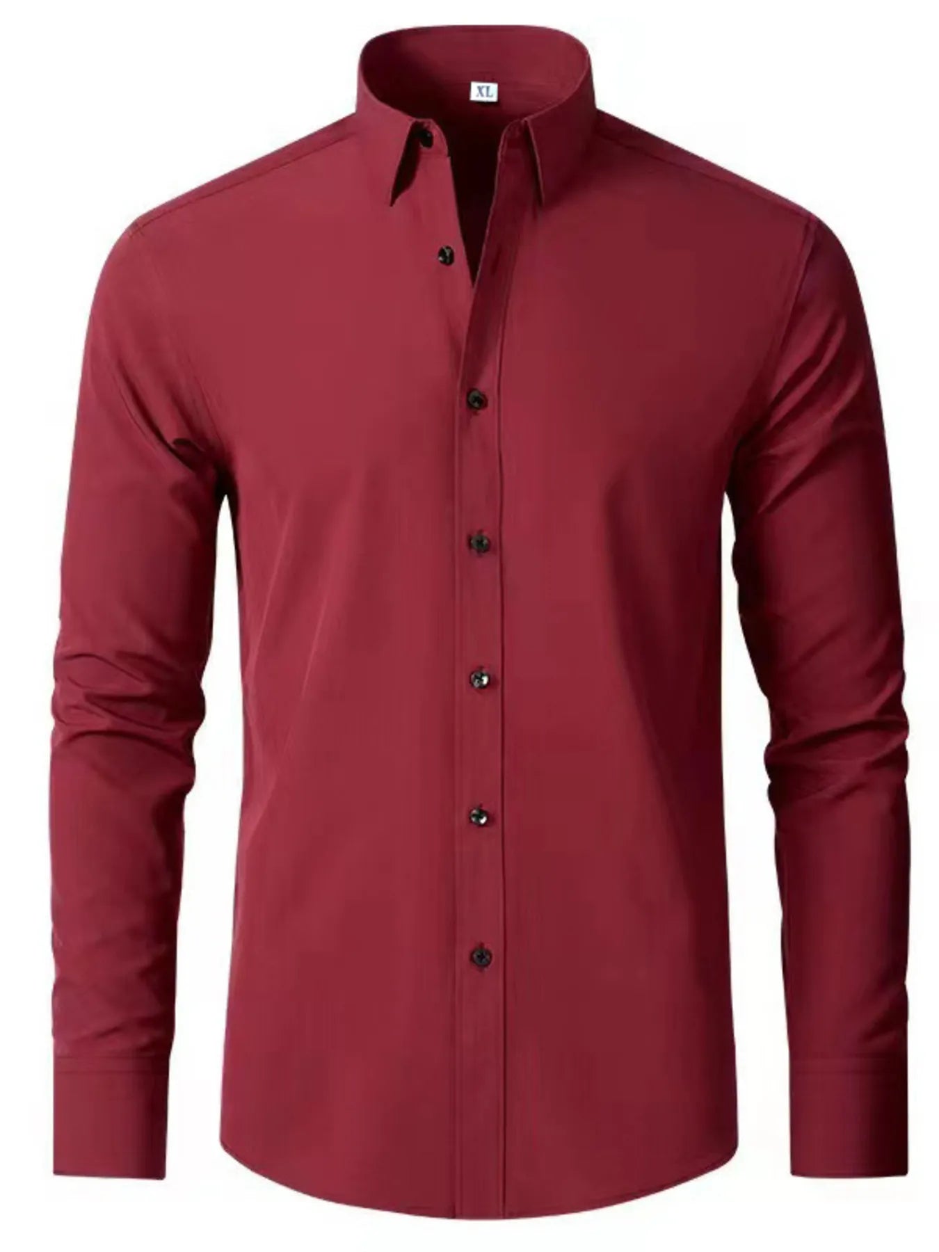 Men's Plus Size Button Up Long Sleeve Shirt - Tigbul's Variety Fashion Shop