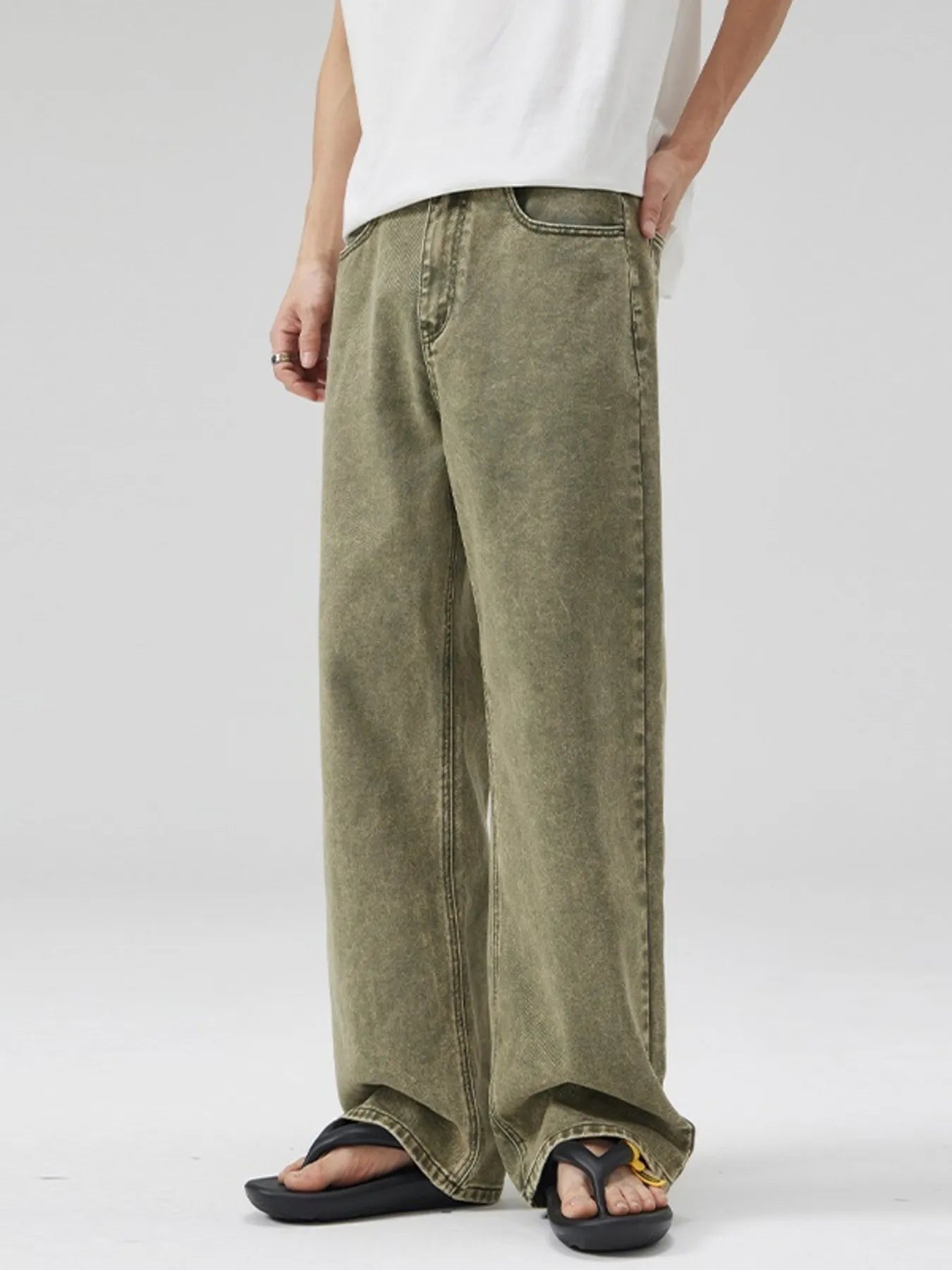 Men's Full Size Wide Leg Jeans Plus Size - Tigbul's Variety Fashion Shop