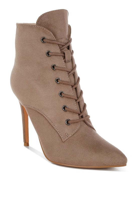 Agmati Lace Up Stiletto Boots - Tigbul's Variety Fashion Shop