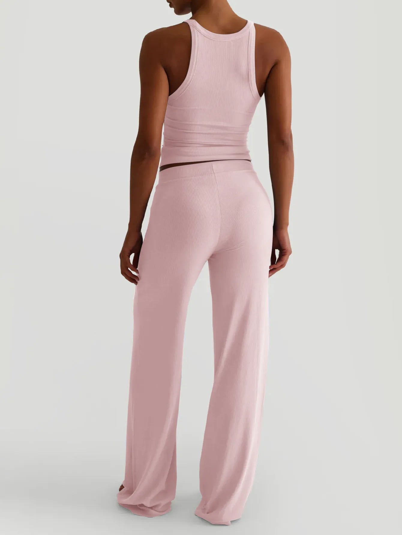 Scoop Neck Tank and Pants Set - Tigbul's Variety Fashion Shop