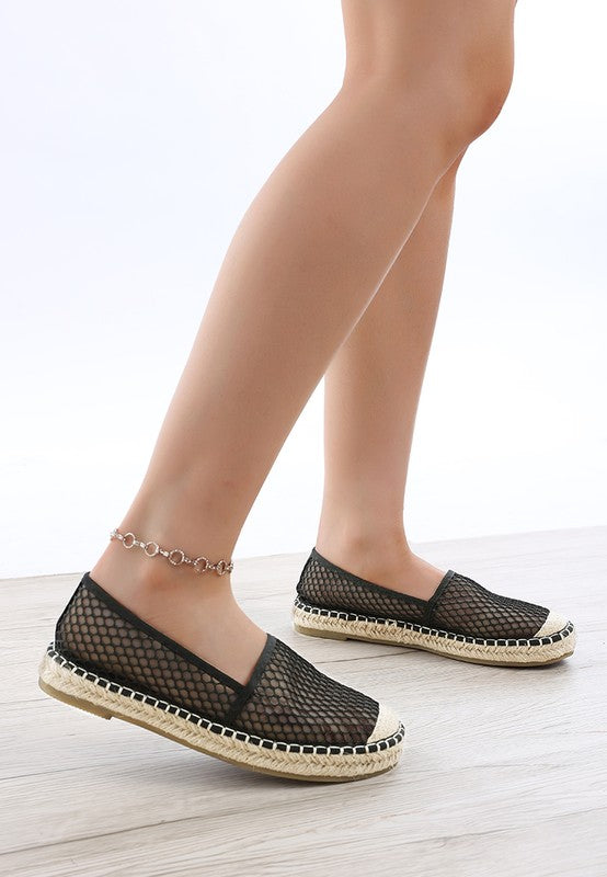 Manara Mesh Espadrille Loafers - Tigbul's Variety Fashion Shop