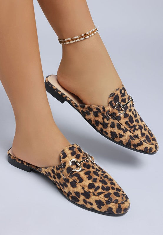 Alpine Horsebit Detail Mules - Tigbul's Variety Fashion Shop