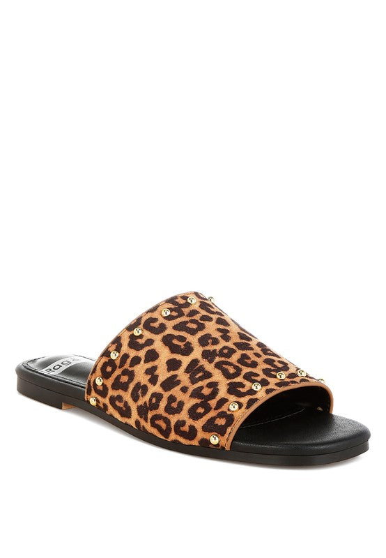 Hilsa Leopard Print Slip-On Flats - Tigbul's Variety Fashion Shop