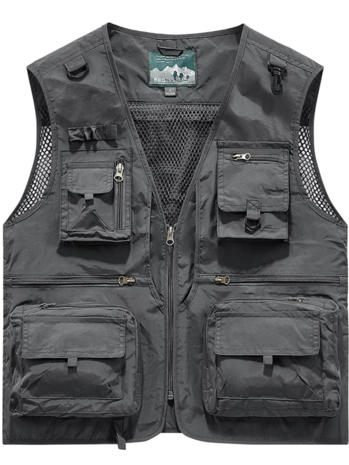 Men's Size Small to 6XL Zip Up Vest with Pockets Plus - Tigbul's Variety Fashion Shop