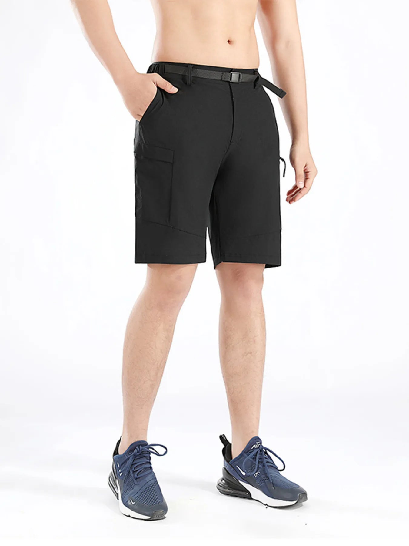 Men's Pocketed Active Shorts - Tigbul's Variety Fashion Shop