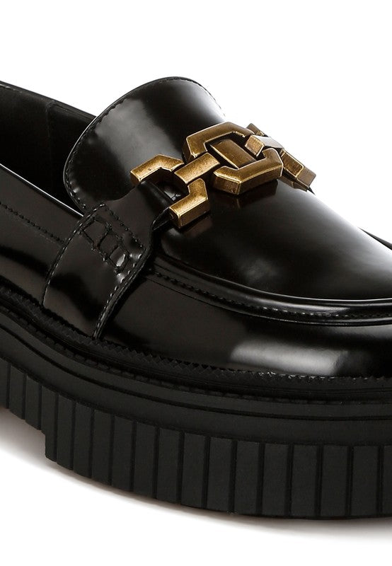 Grosbeak Horsebit Chunky Loafers - Tigbul's Variety Fashion Shop
