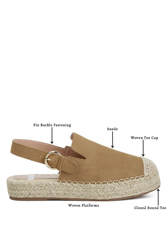 Affie Genuine Suede Slingback Strap Espadrilles - Tigbul's Variety Fashion Shop