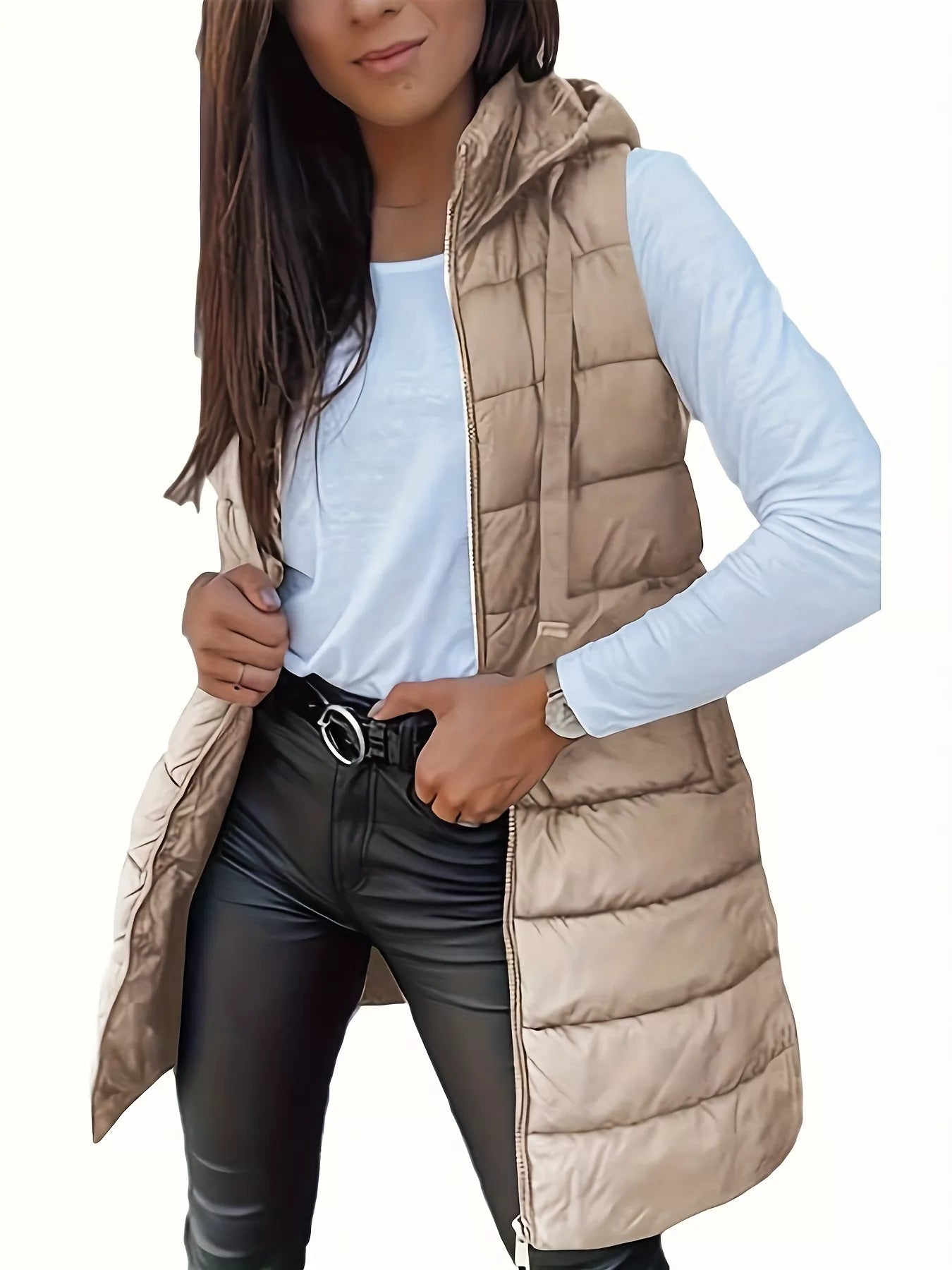 Zip Up Hooded Winter Coat - Tigbul's Variety Fashion Shop