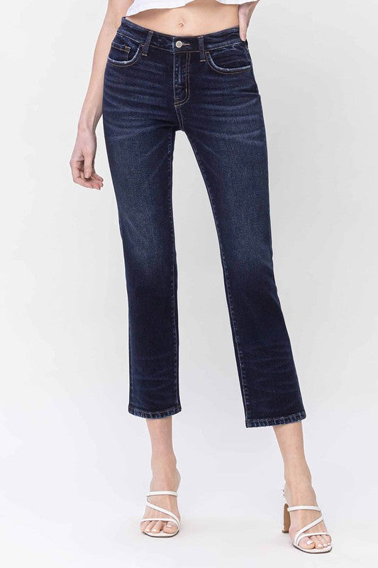 Mid Rise Slim Straight Jeans - Tigbul's Variety Fashion Shop