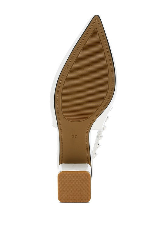 Hiral Stud Embellished Slingback Sandals - Tigbul's Variety Fashion Shop