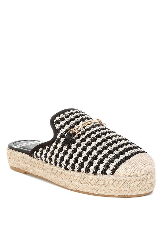 Women's Size 7 and 8 Raffia Slip-On Mules | Tigbuls Variety Fashion Shop